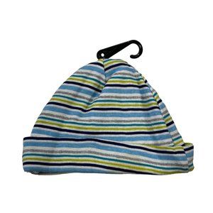 Gerber Boy's Size Newborn Beanie Hat Blue Striped New